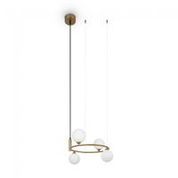 lampara colgante ring 4 luces