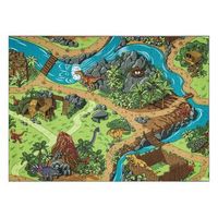 alfombra rebel roads dino world 29 dinosaurios antideslizante para ni 140x200 cm