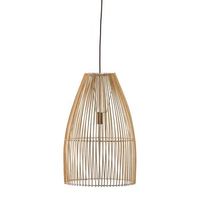 lampara de techo mimbre natural beige o40 cm e27