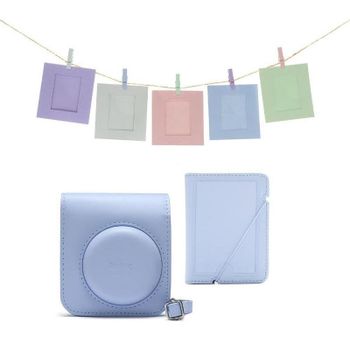 Funda protectora para cámara Fujifilm Instax Mini 12 azul resistente polvo y rayones