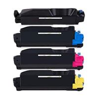 compatible multipack kyocera ecosys p6230cdn printer toner cartridges 4 pack -tk-5270k
