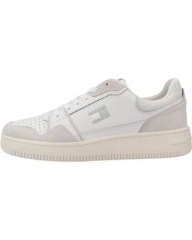 de TOMMY JEANS ZAPATILLAS MUJER MODELO TJW RETRO BASKET SNEAKER COLOR BLANC 01W