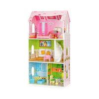 casa de munecas de 4 habitaciones de ecotoys