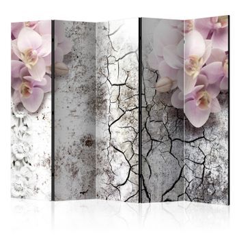 Biombo - Bright Red Orchids Ii [room Dividers]