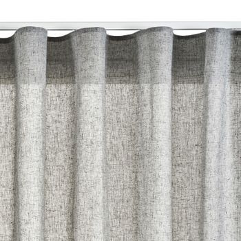 Cortina Cinta Gris Cortinas Salon  Tanslucida 300 X 300