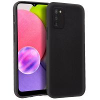 cool funda de silicona negra para samsung a037 galaxy a03s