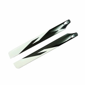 1 par de palas principales de 325 mm de fibra de carbono para helicóptero RC