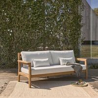 sofa de jardin de teca maciza