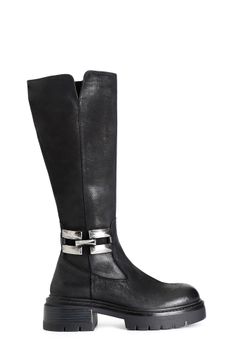 bota de nobuk con bocado de caballo black