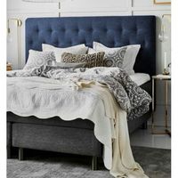 cabecero de cama tapizado antimanchas paris 10570 azul