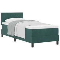 cama tapizada 203x83x88 cm  - verde