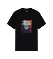 ax armani exchange para hombre xm002515af10356uc001 camiseta slim fit negro xl casual algodon manga corta