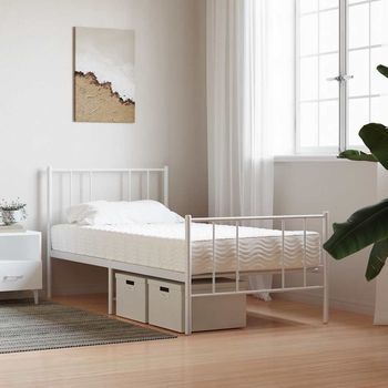 Colchón De Cama | Colchón De Espuma Dureza H2 H3 Blanco 90x210 Cm