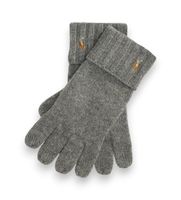 polo ralph lauren para hombre 449800759001 guantes de piel para pantalla tactil osfa gris clasico