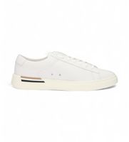 boss para hombre 50502885 zapatillas de piel tipo cupsole blanco 41 plano cordones casual