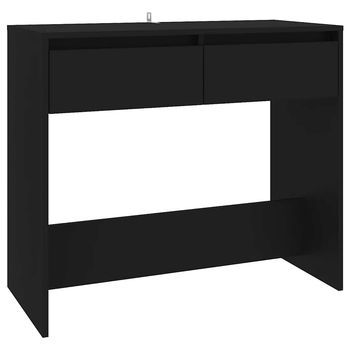 Mesa Consola，mesa De Entrada，mesa Auxiliar De Madera Contrachapada Negro 89x41x76,5 Cm