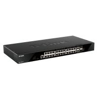 switch gestionado d-link dgs-1520-28e 26 puertos rj45 2 sfp l3 stackable 128gbps