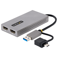 adaptador convertidor usb 30 a 2 pantallas hdmi windowsm ac