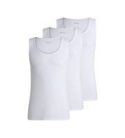 boss para hombre 50542132 pack 3 camisetas logo bordado blanco l homewear algodon sin mangas  tirantes