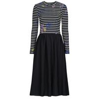 desigual vestido largo raya hibrida para mujer