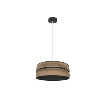 Colgante Natalia 1xe27 Negro/saco-negro Regx40x40 Cm