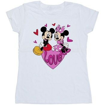 Disney Camiseta Love Hearts para mujer