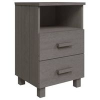 mesita de noche 35x40x62 cm madera - gris