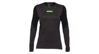 camiseta de manga larga para mujer fox rawtec negra