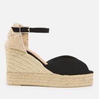 castaner womens bianca canvas espadrille wedge sandals - 6