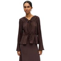 object blusa top brea re - seal brown para mujer