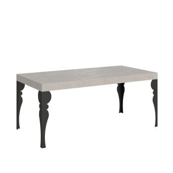 Mesa Extensible Paxon Premium Cashmere 180/284x90 Cm Con Patas Antracita