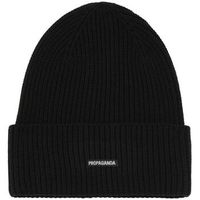 propaganda sombrero 26fwprac131 beanie box logo-121 ribbed black para hombre