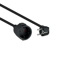 nanocable cable alim alargador schuko negro 5 m