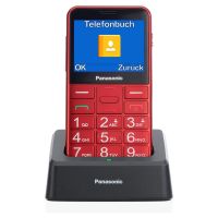 panasonic kx-tu155 telefono movil para personas mayores rojo