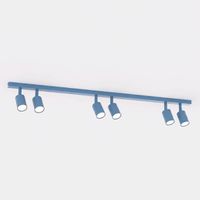 regleta de techo dongor azul 6 luces