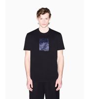 ax armani exchange para hombre xm002514af10356uc001 camiseta regular fit negro xl casual algodon manga corta