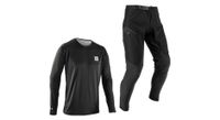 kit de maillot y pantalon de manga larga leatt gravity 1 0 negro nino