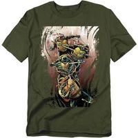 teenage mutant ninja turtles camiseta earthy rainbow warriors para hombre