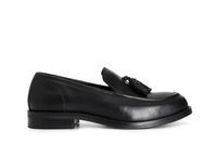 mocasin mujer piel con borlas black 37