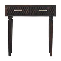 mesa consola de madera maciza muebles artesanales arno chestnut