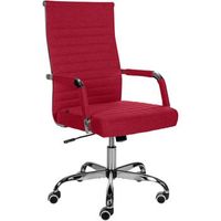 silla de oficina amadora en polipiel o tela rojo 63x51x98 cm clp