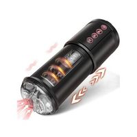 masturbador masculino automatico veanxin 3 en 1 con ventosa vibracion y modos de empuje color negro