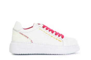 zapatillas deportivas con costuras decorativas en contraste white combo 38