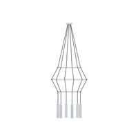 lampara colgante rose 6 luces
