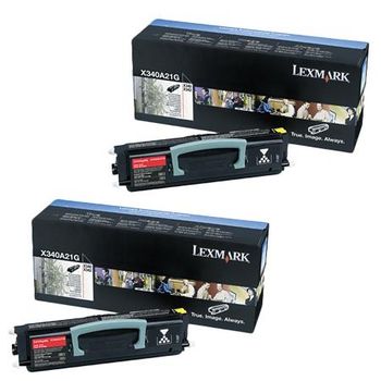 Original Multipack Lexmark X340 MFP Printer Toner Cartridges (2 Pack) -X340A21G