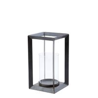 farol de metal dorado h32