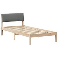 cama individual  cama para adulto  estructura de cama con cabecera negro y gris oscuro 90 x 200 cm