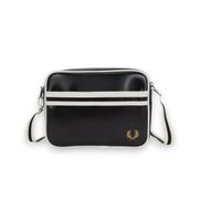 fred perry para hombre l2168 bandolera de hombro clasica negro osfa casual poliester reciclado sostenible