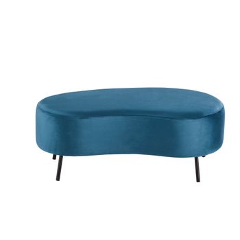 Banco de terciopelo azul