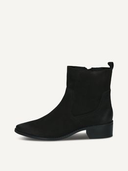 CAPRICE Bootie, black, made of Leather with Block heel, Size 38.5